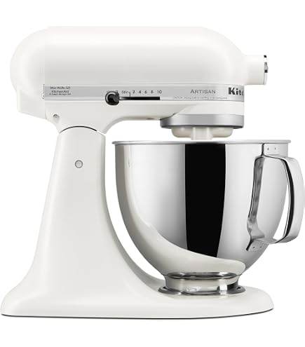 Amazon.com: KitchenAid KSM150PSWW Artisan Series 5-Qt. Stand Mixer
