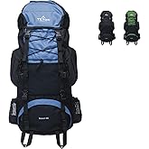 Teton 45L Scout Internal Frame Backpack for Hiking, Camping, Backpacking, Rain Cover Included, Bluejay