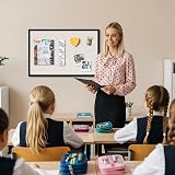 OWLKELA Linen Bulletin Board 60x40 cm Black Oak Frame Corkboard view 6