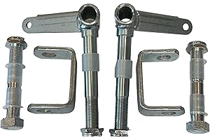 KART SUPPLY Go Kart Spindle & weld on Bracket Set. 4 1/2" Long Axle by 5/8" Left and Right side.