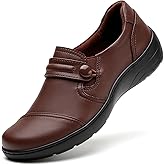 QAE Loafers for Women Orthopedic Loafers for Women Comfortable Women's Flat Slip-Ons Shoes for Dress Work Business Casual