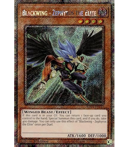 Yu-Gi-Oh! Blackwing – Simoon The Poison Wind (Secret Rare) – RA01-EN012, 1. Edition