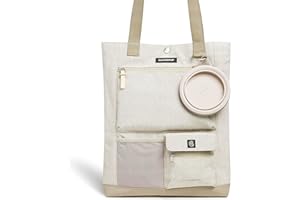 Cleverpup Park Pack 2-Piece Set Dog Gear Tote – Dog Travel Bag with 8 Pockets, Treat Pouch, Poop Bag Dispenser, Quick-Dry Ball Pocket, Collapsible Bowl, Perfect for Walks & Park Trips, Sand