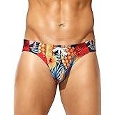 Arjen Kroos Men's Swim Briefs Sexy Bikini Swimwear Mens Funny Print Swimsuit Low Rise Swimming Briefs with Drawstring