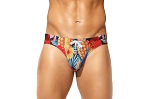 Arjen Kroos Men's Swim Briefs Sexy Bikini Swimwear Mens Funny Print Swimsuit Low Rise Swimming Briefs with Drawstring