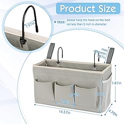 Ozzptuu Bedside Storage Caddy/Bedside Hanging