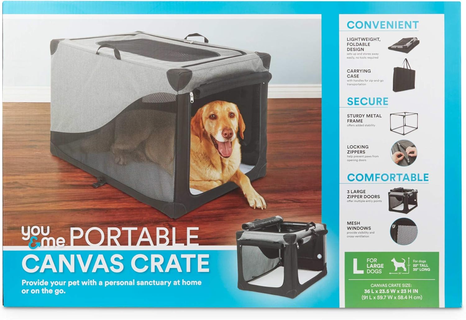 canvas dog cage