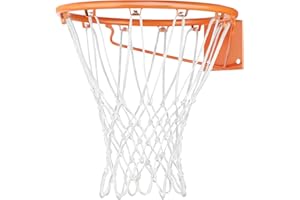 HSEI Heavy Duty Basketball Net Replacement All Weather Basketball Net Fits Standard Indoor or Outdoor, 12 Loop (White)