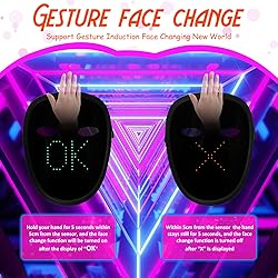 MOYACA Kids LED Mask with Gesture Sensing, Light up