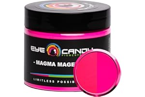 Eye Candy Pigments Premium Mica Powder - Magma Magenta (50gr) - for Epoxy, Resin, Soap, Paint, Woodworking, Acrylic Pouring, Bath Bombs, Fishing Lures - DIY Arts and Crafts Additive