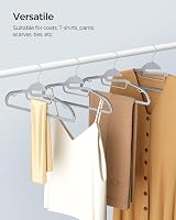 SONGMICS 20 Pcs Plastic Hangers U-Shaped Non-Slip 0.5cm Thick 41.5cm view 6