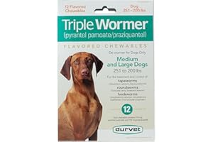 Durvet Triple Wormer for Medium and Large Dogs