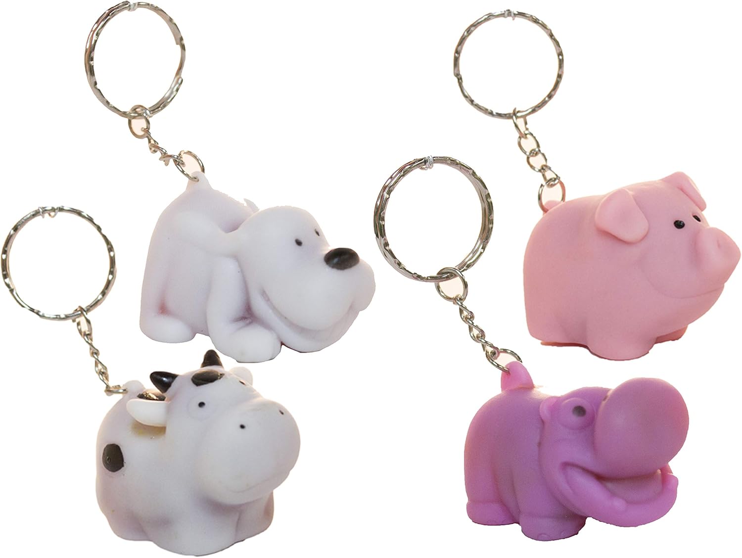 Set of 4 Naughty Pooping Animals Gag Novelty Key Chains Amazon.ca