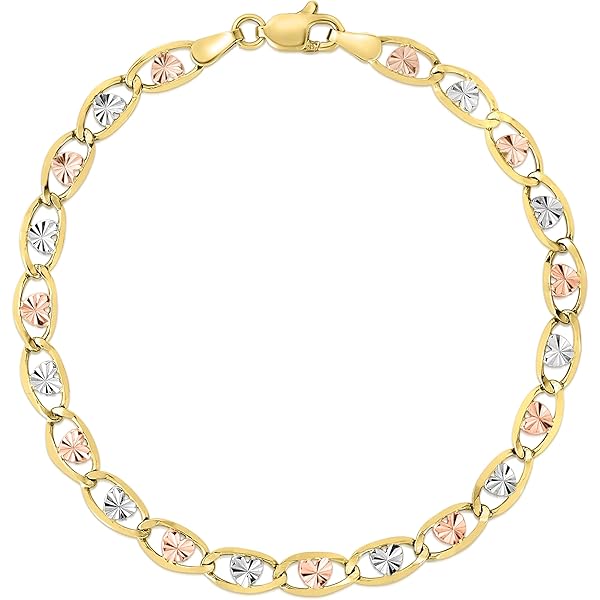 10K Yellow Gold ダイカットハートブレスレット 10K Yellow Gold ダイカットハートブレスレット