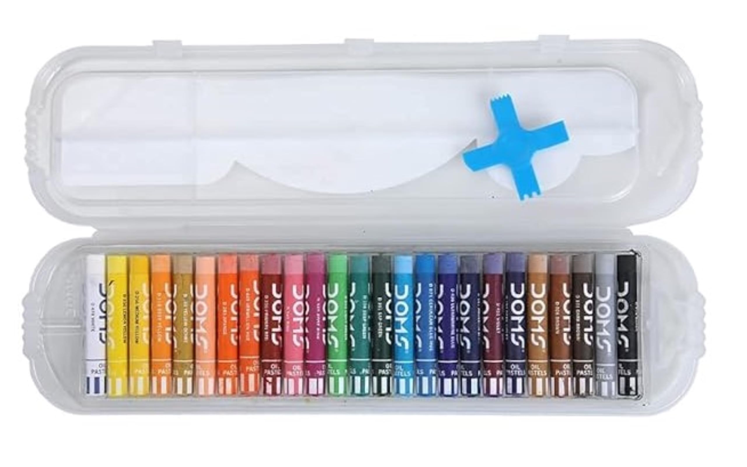 Doms 25 Assorted Colours Oil Pastels - Rich Bright Smooth Even Shades
