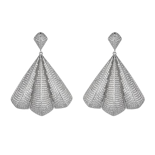 Silver Petal Earrings for women stylish|Earrings for girls