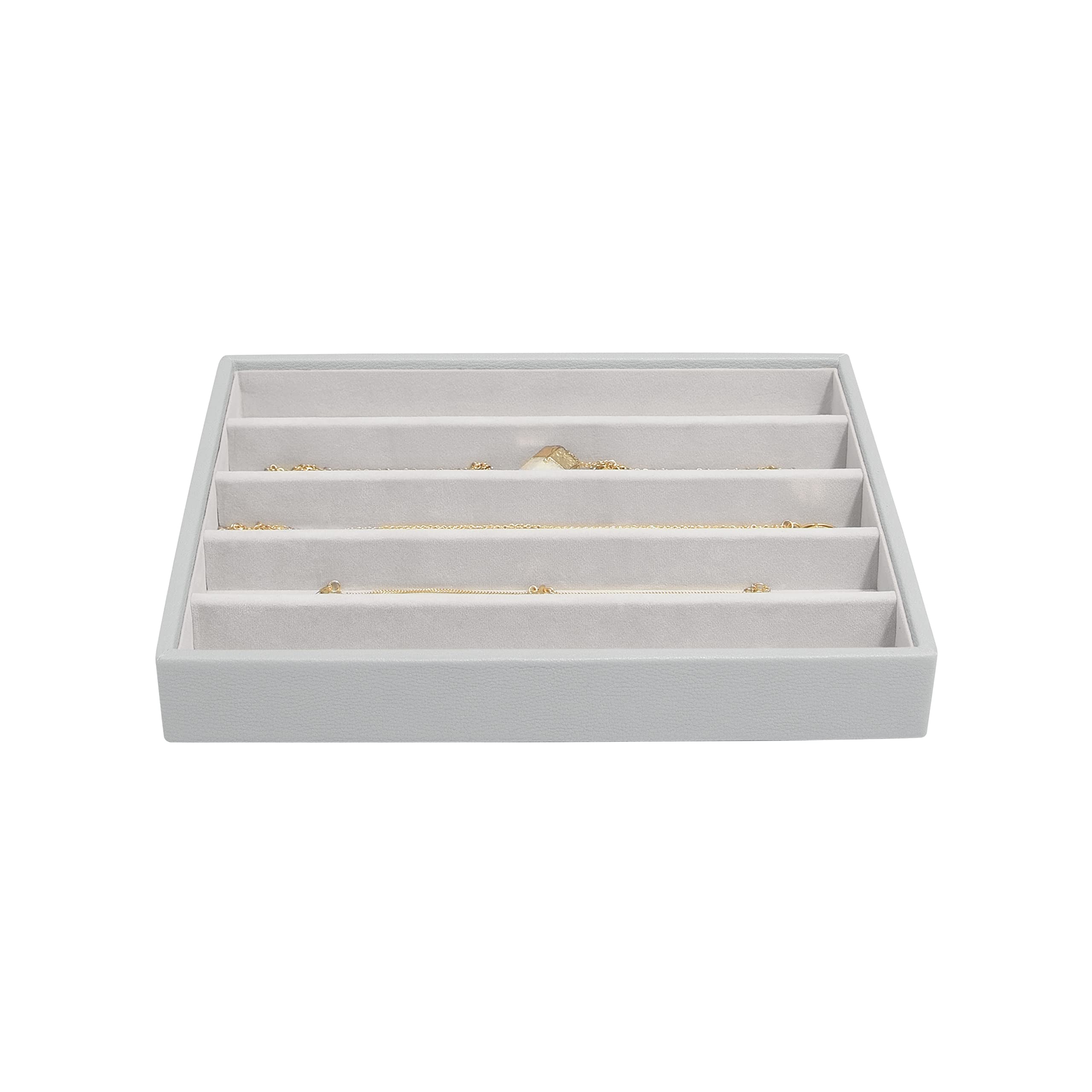 Stackers Pebble Grey Classic Medium Jewellery Box Necklace Layer