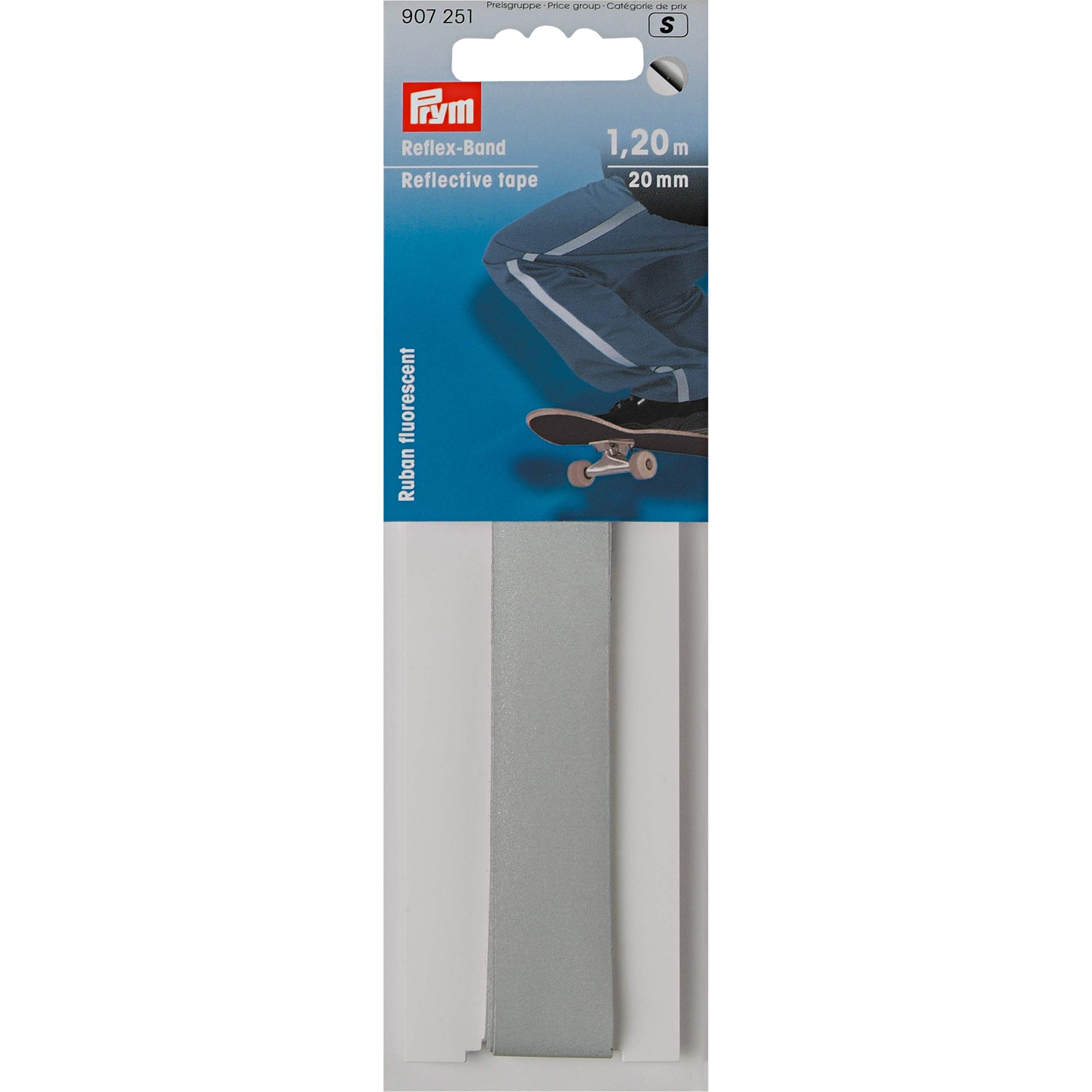 Prym 1.2 m 20 mm Self-Adhesive Reflective Tape