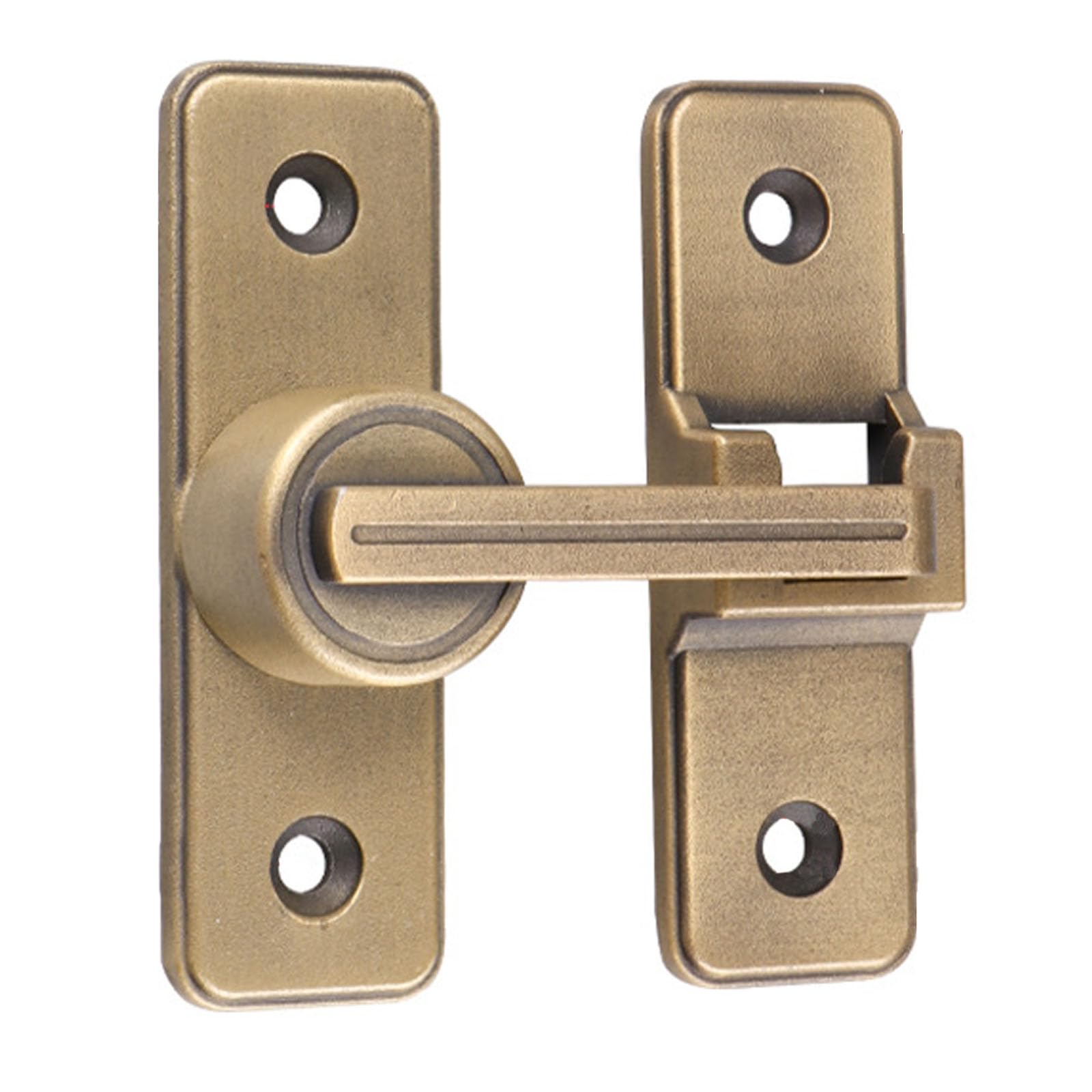 Betensh Sliding Barn Door Lock 180 Degree Right Angle Gate Latches Flip Latch Safety Door Bolt Latch Lock Suitable for Garden Bathroom Barn Doors Balcony Doors,Bronze