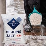 Peacock 20KG White De-Icing Rock Salt for Ice Snow Clear Pathways view 2