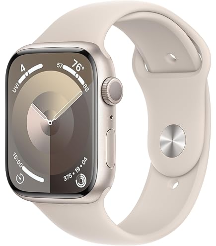 Amazon.com: Apple Watch Series 9 [GPS + Cellular 45mm] Starlight 