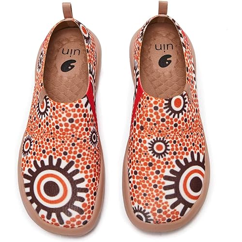 UIN Women's Painted Canvas Fashion Slip-on Travel Shoes Wandering Girl