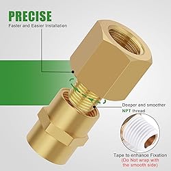 Ailbiuko Brass Pipe Fitting Reducer