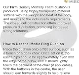 iMedic Memory Foam Donut Cushion – Ergonomic Seat Cushion for Tailbone Pain view 8