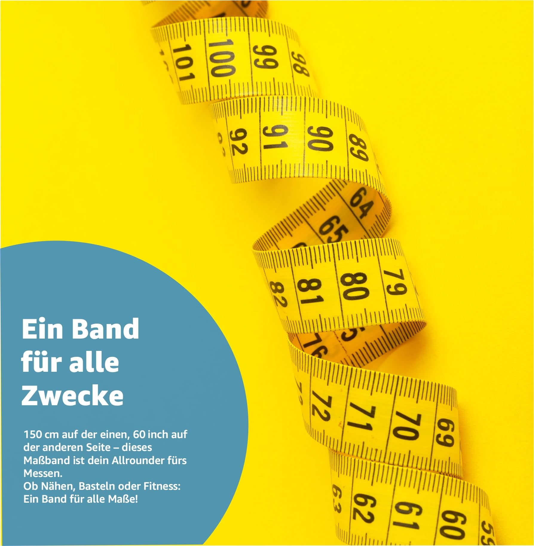 2 in 1 - Massband Maßband cm + INCH Schneidermaßband 150 cm in Aufbewahrungsbox 5