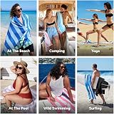 Dock & Bay Beach Towel Quick Dry Sand Free Large 160x90cm Blue Sky view 4