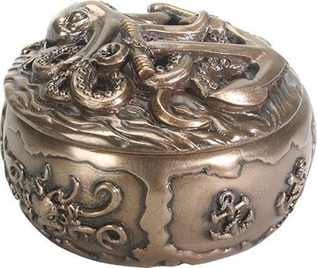 Cumbre colección bronce colores Kraken resina baratija caja: Amazon.es: Hogar