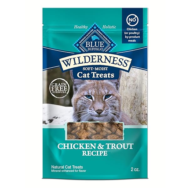 BLUE BUFFALO WILDERNESS SOFT CAT TREATS, MADE WITH...