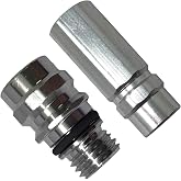 Sherco-Auto A/C Repair Service Valve High &amp; Low Side R-134a Port Adapter OE Style Fittings - Made in USA