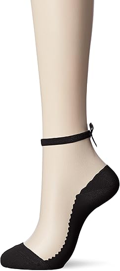 Amazon スタジオ ポアック Studio P O A C 部分シースルー バックグログランリボン ロークルーソックス Ac587e 090 ブラック 23cm 25cm ソックス 通販