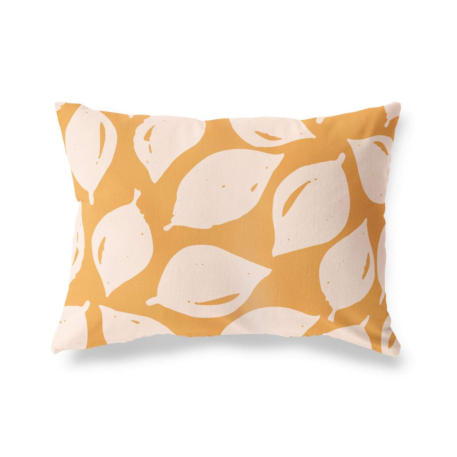 BonaMaison Decorative Cushion Cover, Orange-Off White Throw Pillow Covers, Home Decorative Pillowcases for Livingroom, Sofa, Bedroom, Size: 45X60 Cm - Designed and Manufactured in Turkey