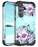 Miqala for Galaxy S23 FE 5G Case,Marble Three Layer
