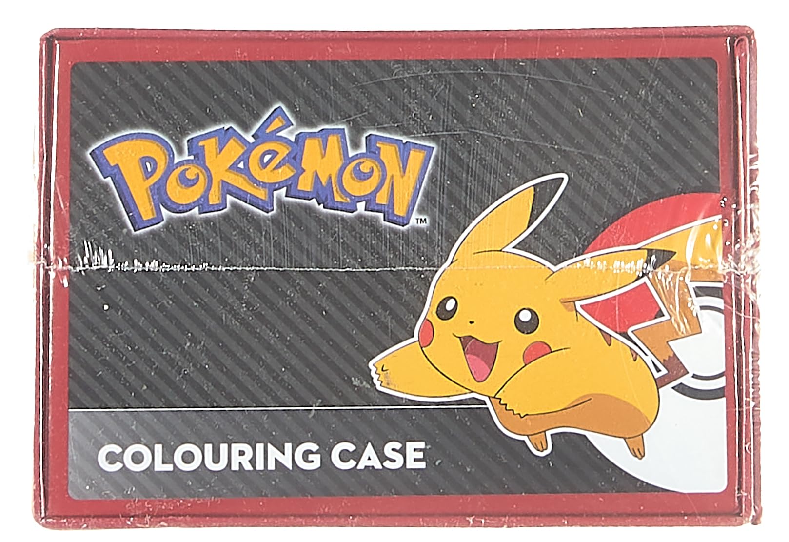Pokemon Art Set for Boys Girls Drawing Painting Kit Markers Crayons Colored Pencils School Supplies Anime Gifts for Kids (Black/Red)