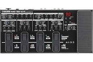 BOSS ME-90 Guitar Multi-Effects | All-In-One Guitar Processor | 11 Onboard AIRD Amp Models | 60 Effects derived from the GT-1000 | 8 Multi-Function Footswitches & Redesigned Expression Pedal