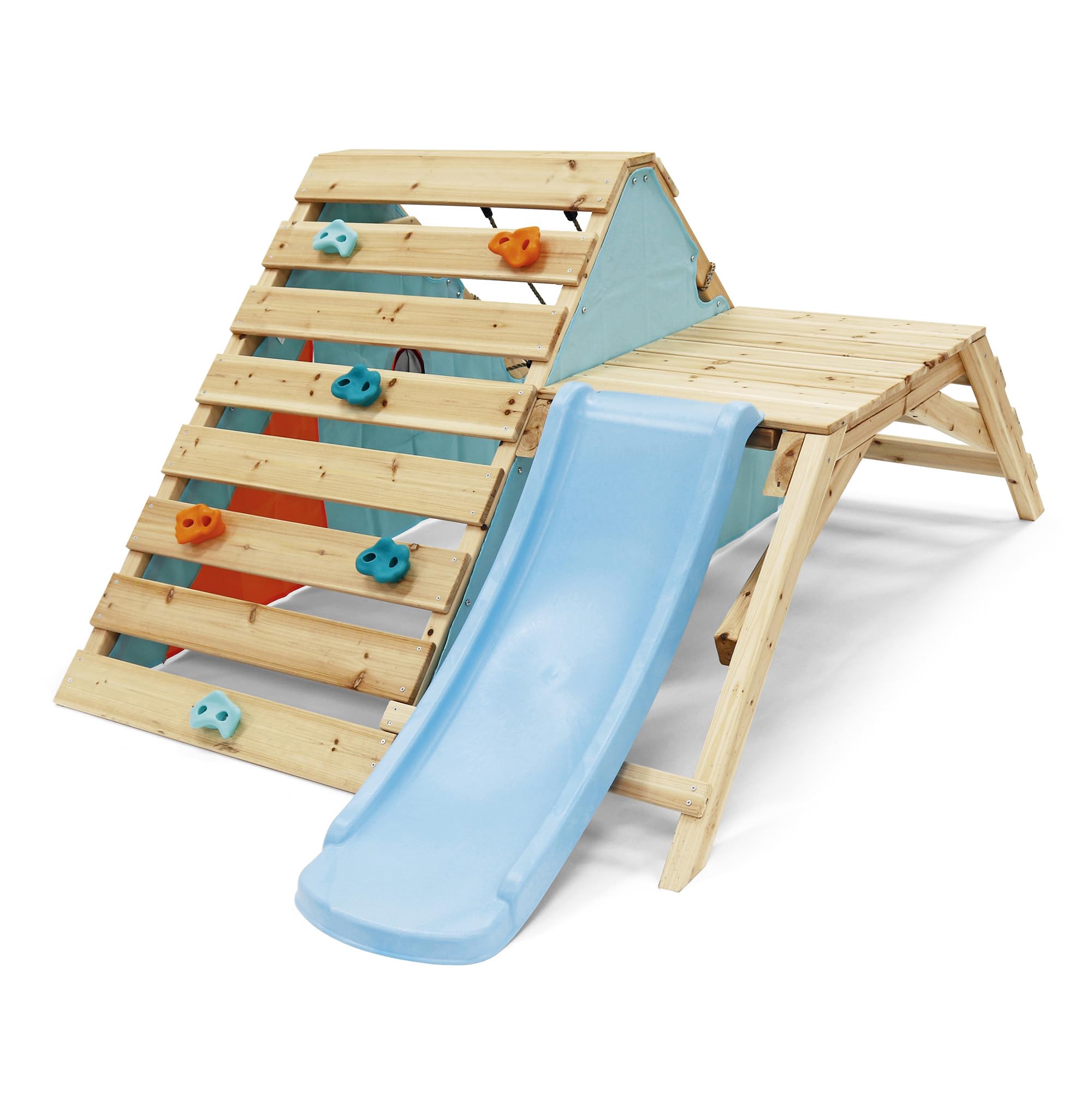 Plum 27203 Toddler Wooden Playcentre, Climbing Frame, Slide, Multi-Colour