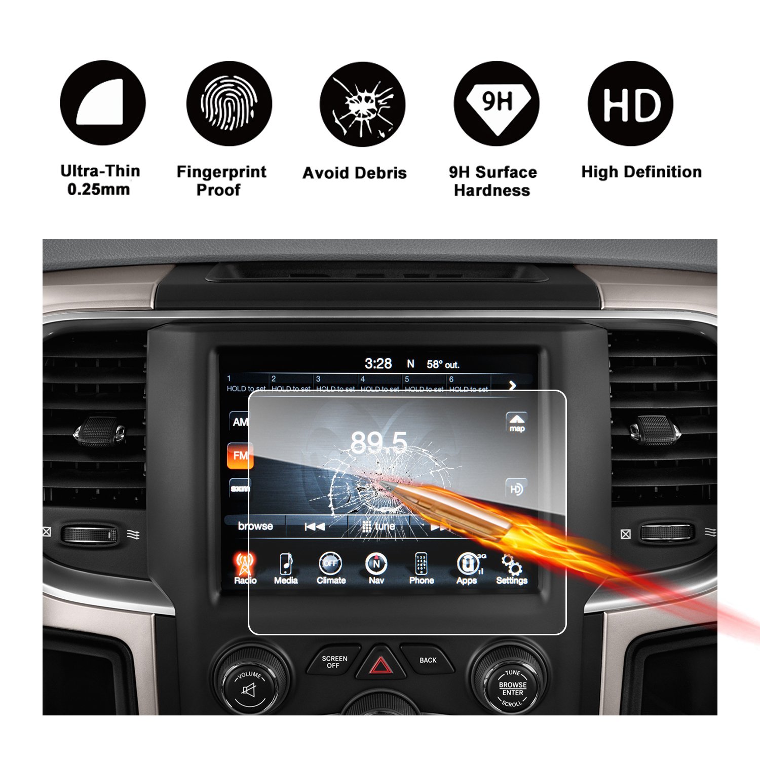 2013 Dodge Ram Touch Screen Radio