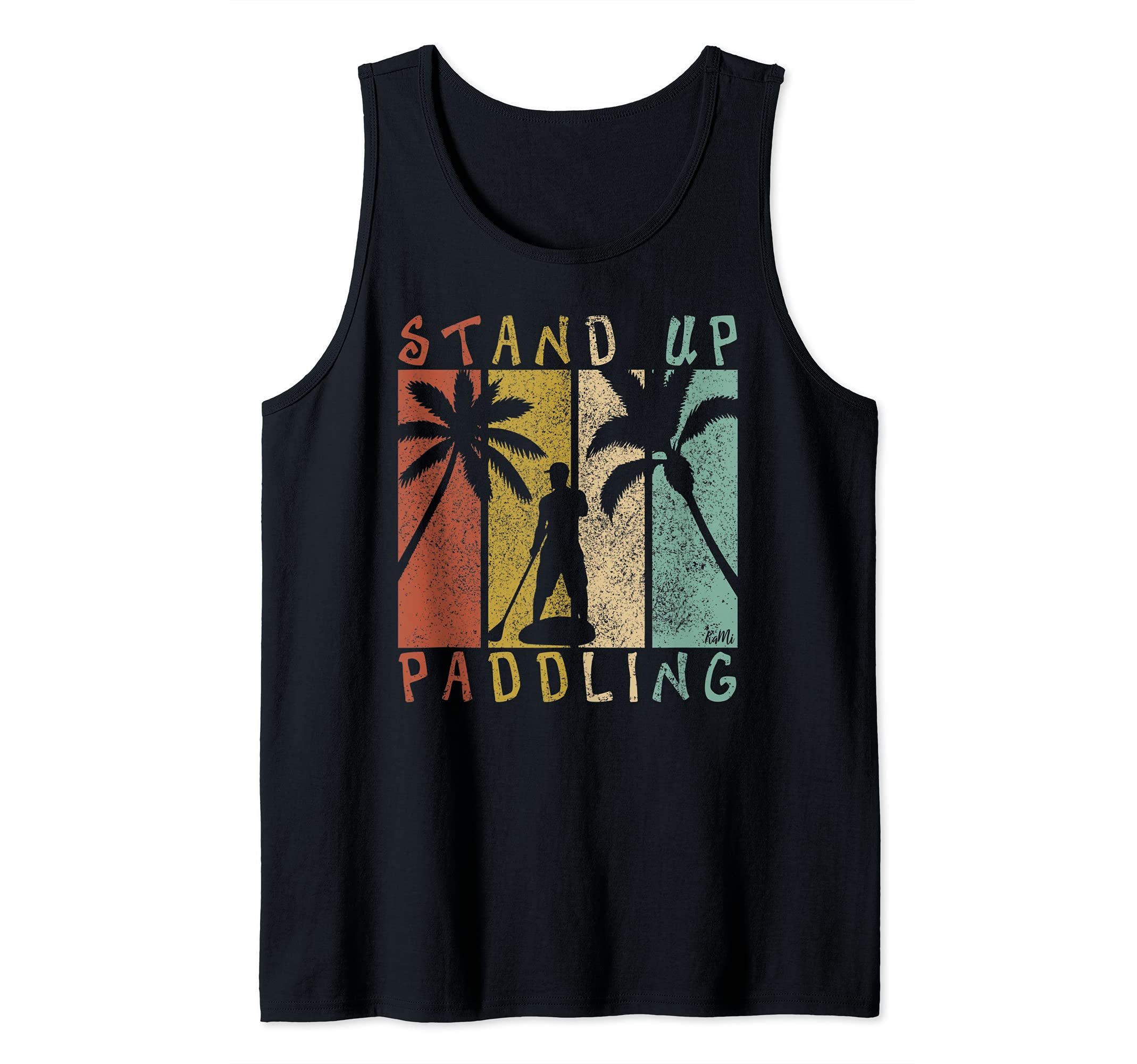 Retro SUP Shirt For Men Women Kids Stand Up Paddle Tank Top