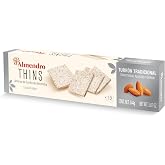 Nougat Sheets Almond Turron Thins, 12 Individually Wrapped Traditional Almond Turron Almond Thins By El Almendro