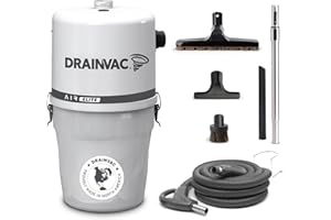 Drainvac Air Elite 750 AW Home Central Vacuum System - Complete Set with Accessories – High Suction, Dual Filtration, Rustpro