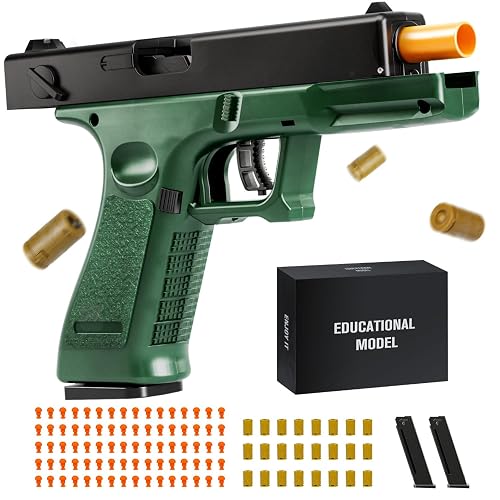 Shell Ejecting Soft Bullet Toy Gun Foam Blasting Gun with Realistic ...