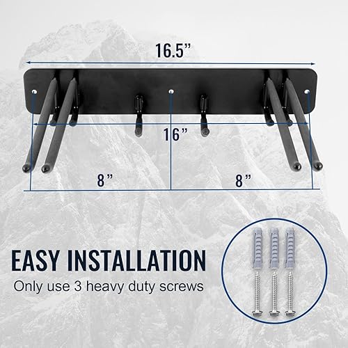 WIPHANY Ski Storage Rack Hanger Indoor Snowboard Rack Wall