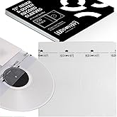 Hudson Hi-Fi 100x Inner &amp; 100x Outer Protective Sleeves for Vinyl &amp; Records Cover Art - Blocks Scratches, Static, Dust, Damage - Acid-Free, Smooth Slide - Fits Single Double Gatefold LP Sleeve