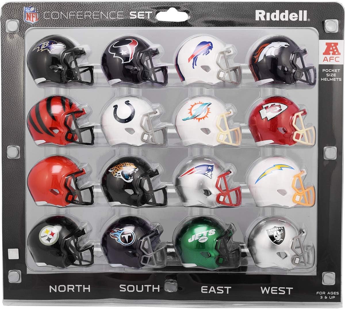 Riddell AFC Pocket Pro Speed Mini Helmet Conference Set