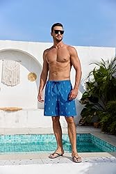 Lzzidou Men's Swim Trunks Mesh Lining Bathing Suit