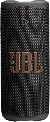 JBLGRIPBLK - Altoparlante portatile con presa intelligente, compatibile con Bluetooth, IP68, antipolvere, impermeabile, luce ambientale, compatibile con app, connessione multi-altoparlante USB-C