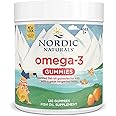 Nordic Naturals Nordic Omega-3 Gummies, Tangerine - 120 Gummies - 82 mg Total Omega-3s with EPA & DHA - Non-GMO - 60 Servings
